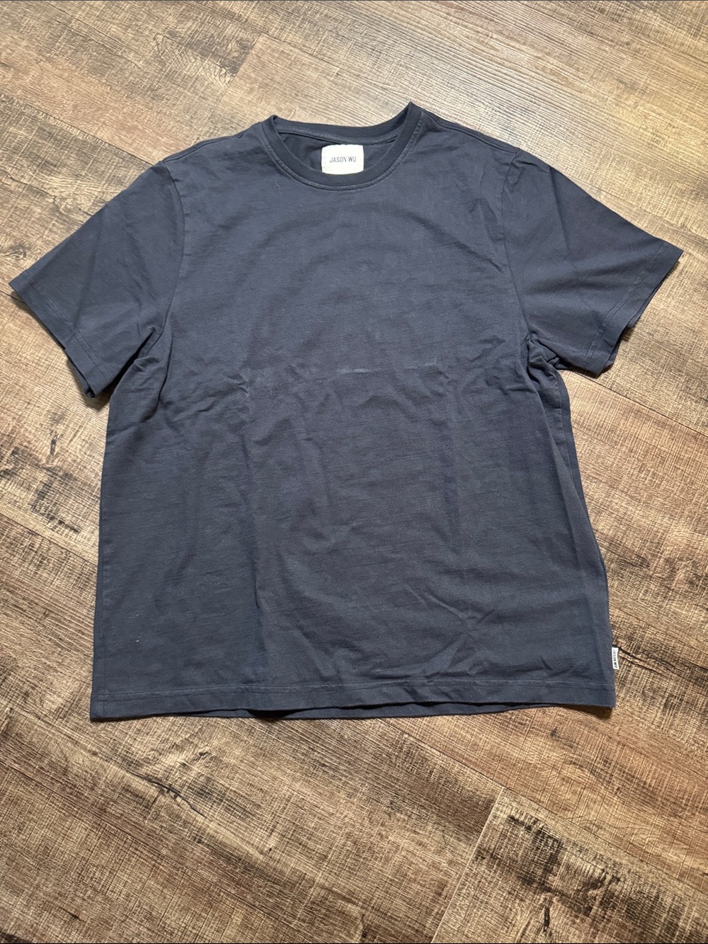 Jason Wu Men's Short Sleeve Crewneck T-Shirt in Navy
